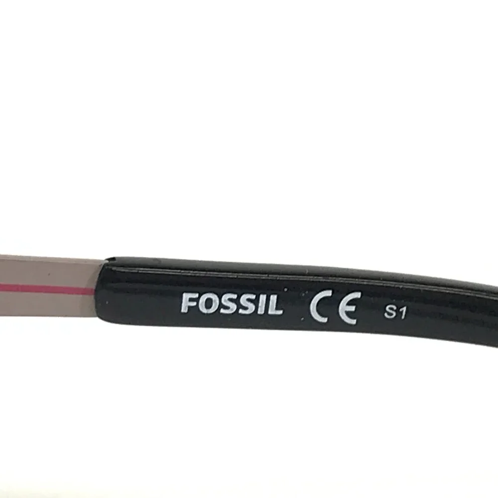 Fossil Eyeglasses Frames FOS6031 263 Black Grey Cat Eye Full Rim 54-14-145